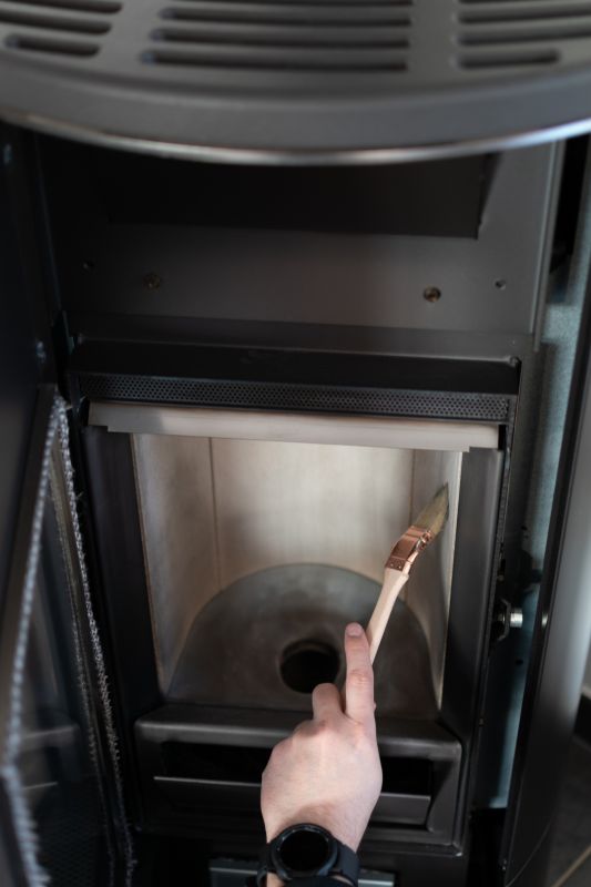 Inside of a Pellet Stove