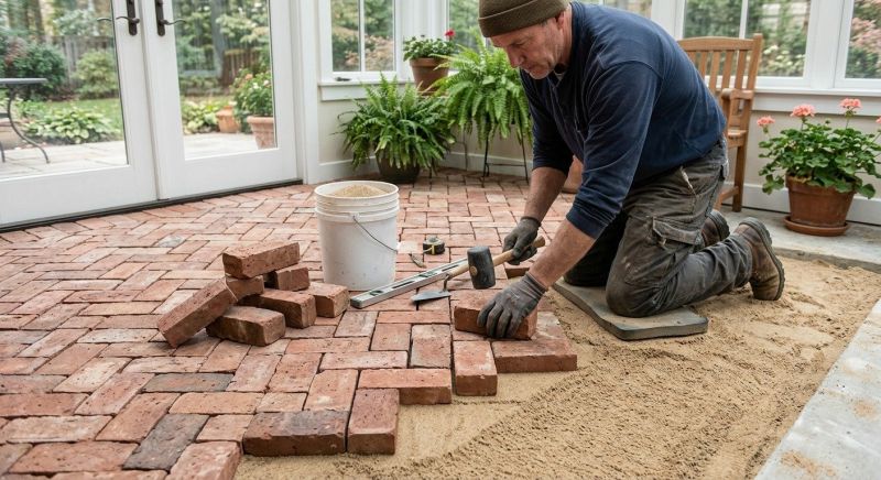 Brick Porch Installation in Worcester, MA